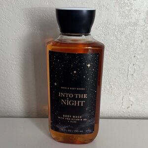 NEW Bath & Body Works Into The Night Body Wash - Black and Amber